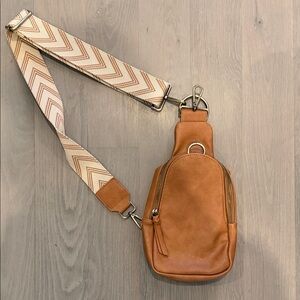 Anthropologie Tan Belt Bag